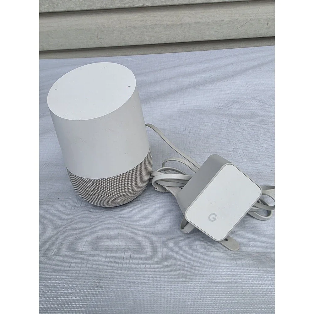 Google Home Smart Assistant SPEAKER VOICE Google ASSIST White Slate